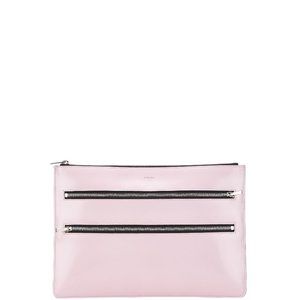 Celine clutch bag in pink leather for women.